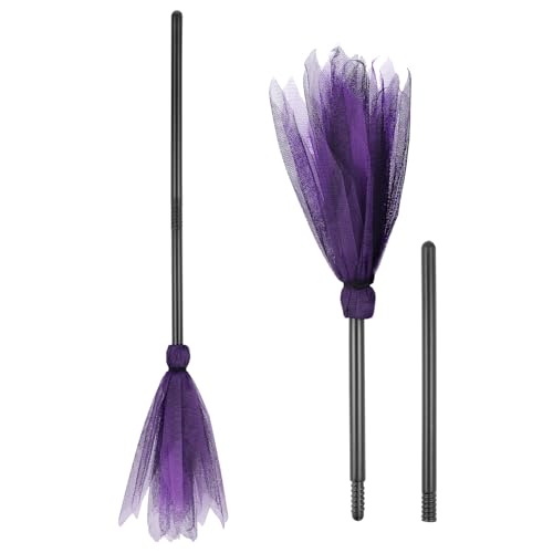 NUOBESTY 2 Stück Halloween-Hexenbesen – Hexenbesen-Kostüm-Requisiten Für Maskerade Cosplay Verkleidung Und Halloween-Party-Dekorationen NUOBESTY 2 Stück Halloween-Hexenbesen – Hexenbesen-Kostüm-Requisiten Für Maskerade Cosplay Verkleidung Und Halloween-Party-Dekorationen von NUOBESTY