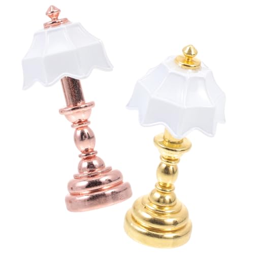 NUOBESTY 2 Stück Puppenhausleuchten Puppenhaus Miniatur Tischlampe Mini Lichtmodelle Für Puppenhausdekorationen NUOBESTY 2 Stück Puppenhausleuchten Puppenhaus Miniatur Tischlampe Mini Lichtmodelle Für Puppenhausdekorationen von NUOBESTY