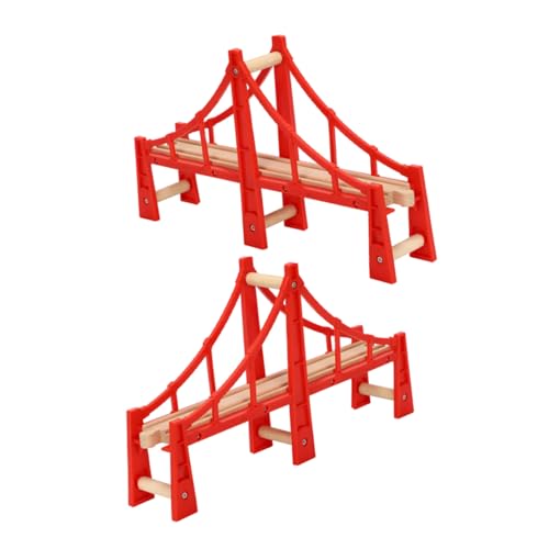NUOBESTY 2 Stück Teiliges Holzspielzeug für Eisenbahn Modelleisenbahn Zubehör für Kreative Spielmöglichkeiten Fantasie von Kindern von NUOBESTY