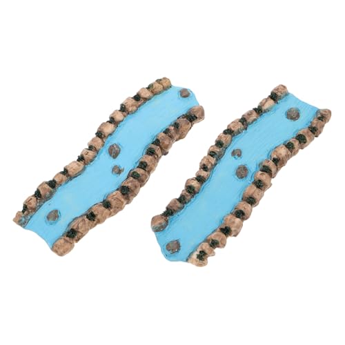 NUOBESTY 2 Stück Teiliges Miniatur Fluss Resin Realistische Bach-Dekoration für Feengarten Sandtisch Landschaftselement Vielseitig Einsetzbar für Miniaturgärten und Therapieräume NUOBESTY 2 Stück Teiliges Miniatur Fluss Resin Realistische Bach-Dekoration für Feengarten Sandtisch Landschaftselement Vielseitig Einsetzbar für Miniaturgärten und Therapieräume von NUOBESTY