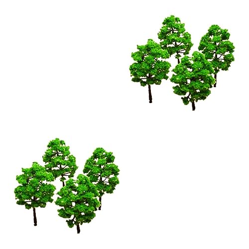 NUOBESTY 20 STK plastikbaum Tree Decoration dekobäume dekobäumchen modellbäume 3-Zoll-Modellbaum grüner Modellbaum Sandkasten Musterhaus von NUOBESTY