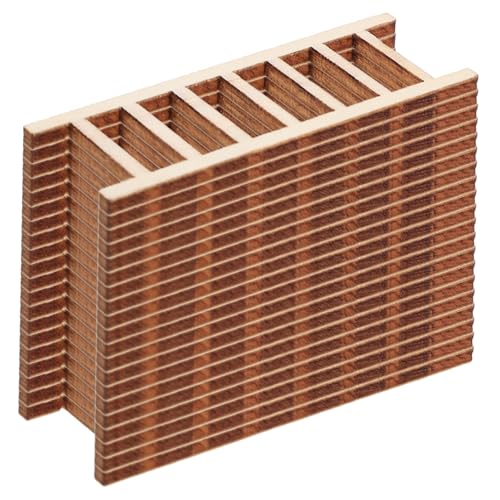 NUOBESTY 20 Stück Mini Holzleiter Dekoration für Puppenhaus und Mikrolandschaften Künstliche Treppe für Garten und DIY Projekte Realistische Holzleitern für Arrangements von NUOBESTY