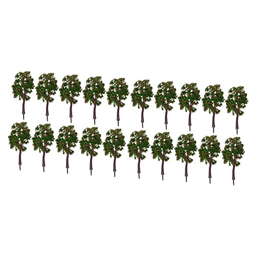 NUOBESTY Modell Kiefern Landschaftsmodellbaum 20 Stück Modellbaum Landschaftsbaum Sandtisch Künstliche Baumminiatur Modellbäume von NUOBESTY