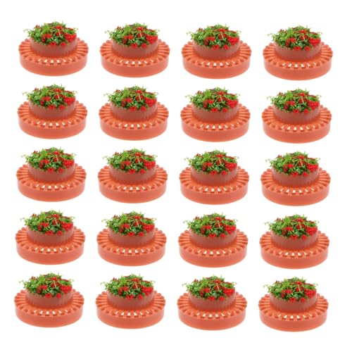 NUOBESTY 20 Stück Runde Kunststoff Blumentöpfe für Mini Garten Landschaft Modellbau Sandtisch Zubehör Dekorative Mini Blumentöpfe für Bastelprojekte NUOBESTY 20 Stück Runde Kunststoff Blumentöpfe für Mini Garten Landschaft Modellbau Sandtisch Zubehör Dekorative Mini Blumentöpfe für Bastelprojekte von NUOBESTY