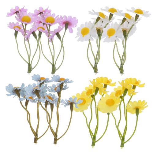 NUOBESTY 20Stücke Mini Künstliche Seidenblumen Für Heimdekoration Kunstblumenstrauß Für Feste Und DIY Projekte von NUOBESTY