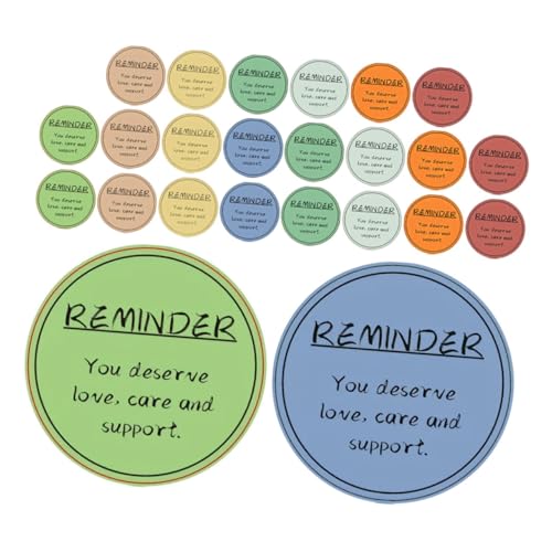 NUOBESTY 24 Bögen Inspirierende Aufkleber – Vision Board-zubehör Aufkleber Mit Positiven Zitaten Tägliche Positive Erinnerungen Für Alle von NUOBESTY