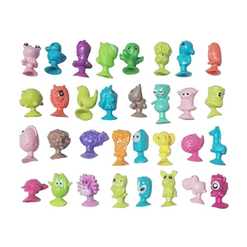 NUOBESTY 24 Stück Mini Saugnapf Tier Spielzeug Saugnapf Puppen Mini Saugnapf Puppen Miniatur Saugnapf Puppen Spielzeug für Kinder Party Gefälligkeiten Büro Home (Motiv von NUOBESTY