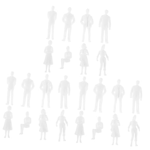 NUOBESTY 25 Stück Modellpuppe Realistische Menschenfigur Dekorative Miniaturmenschen Miniaturfigurenornamente Miniatur-Menschen-Requisiten Sandtisch-menschenmodell Miniaturen Weiß Plastik NUOBESTY 25 Stück Modellpuppe Realistische Menschenfigur Dekorative Miniaturmenschen Miniaturfigurenornamente Miniatur-Menschen-Requisiten Sandtisch-menschenmodell Miniaturen Weiß Plastik von NUOBESTY