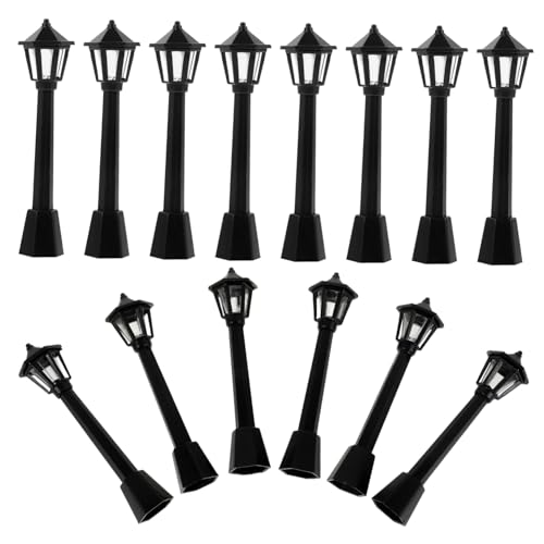 NUOBESTY 25 Stück Straßenlampen Dekorative Modelle für Mini Häuser für Innenräume und Spielzeughäuser Detailreiche und Langlebige Deko NUOBESTY 25 Stück Straßenlampen Dekorative Modelle für Mini Häuser für Innenräume und Spielzeughäuser Detailreiche und Langlebige Deko von NUOBESTY
