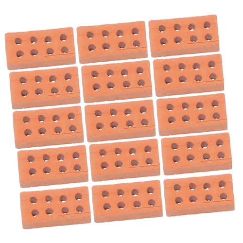 NUOBESTY 25 Stück Ziegelsteine für Bastelprojekte Handgefertigte Ziegelmodelle für Minihäuser Dekoration für DIY Anwendungen NUOBESTY 25 Stück Ziegelsteine für Bastelprojekte Handgefertigte Ziegelmodelle für Minihäuser Dekoration für DIY Anwendungen von NUOBESTY