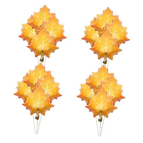 NUOBESTY 25 Stück dekorative Luftballons Danke geben Folienballons Thanksgiving-Folienblattballons Luftballons in Ahornblattform Ballondekorationen im Herbst Aluminiumfolie Orange NUOBESTY 25 Stück dekorative Luftballons Danke geben Folienballons Thanksgiving-Folienblattballons Luftballons in Ahornblattform Ballondekorationen im Herbst Aluminiumfolie Orange von NUOBESTY