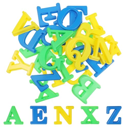 NUOBESTY 26 Stücke Kreative Brief Formen Kunststoff Strand Sand Alphabet Form für Kinder Lernen Requisiten von NUOBESTY