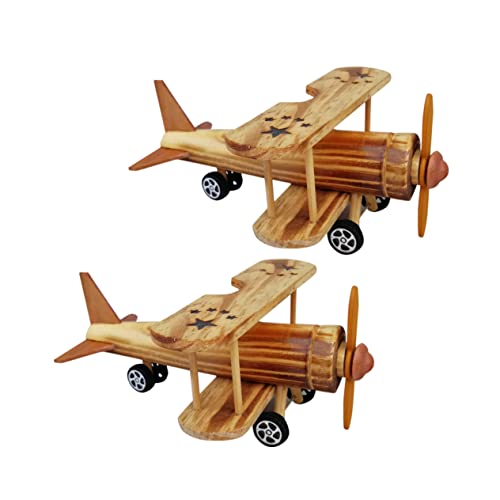 NUOBESTY 2st 3D-Flugzeug-Puzzle Flugzeug-dekor Flugzeugverzierung Aus Holz Flugzeug Aus Holz Dekoration Aus Holz Flugzeug-Ornamente Spielzeugflugzeug Modelle Bambus Kind China Schreibtisch von NUOBESTY