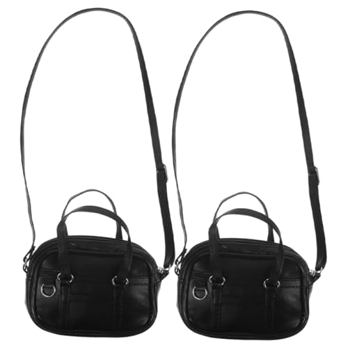 NUOBESTY 2stücke Puppenhandtasche Miniatur-umhängetasche Für Puppen Puppenhaustasche Puppengeldbörse Puppenkostümzubehör Mini-Handtasche Für Stoffpuppen-Outfit Umhängetasche Für von NUOBESTY