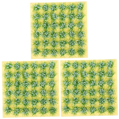 NUOBESTY Blumendekor 3 Blätter Graskorn Rasenornament Requisiten für gefälschte Blumenfotografie Pflanzendekor Modelle simulierte Partei schmücken Miniatur künstliche Vegetation Plastik von NUOBESTY