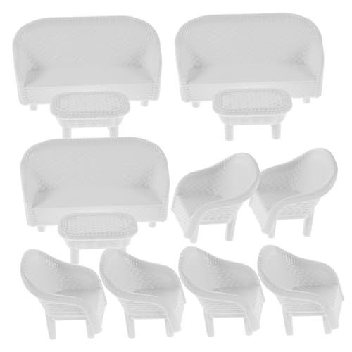 NUOBESTY 3 Sätze Miniaturmöbel für Puppenhäuser Weiße Sofas Tische und Stühle für Sandtische und Feengärten Zubehör für Fantasievolles und Kreative DIY Projekte NUOBESTY 3 Sätze Miniaturmöbel für Puppenhäuser Weiße Sofas Tische und Stühle für Sandtische und Feengärten Zubehör für Fantasievolles und Kreative DIY Projekte von NUOBESTY