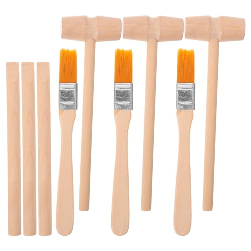 NUOBESTY 3 Sätze ArchäOlogie Set Kinder Mit Hammer Pinsel Und Schaufel - Multifunktions Ausgrabungswerkzeuge FüR Kinder Ab 4 Jahren Ideal FüR Experimentierunterricht Und Spielspaß von NUOBESTY