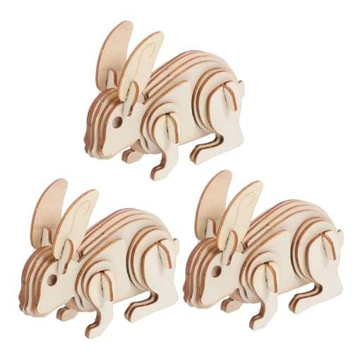 NUOBESTY 3 Stück Modell Holz für Einfacher Zusammenbau Tierförmiges Puzzle für und Familieninteraktion NUOBESTY 3 Stück Modell Holz für Einfacher Zusammenbau Tierförmiges Puzzle für und Familieninteraktion von NUOBESTY