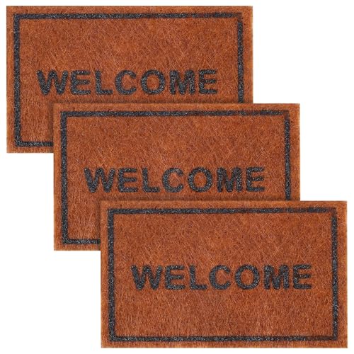 NUOBESTY 3 Stück Puppenhaus-Willkommensteppiche Mini-Willkommens-Bodenmatte Mini-Tür-Bodenpolster Brauner Stoff 6 2 X 3 9 X 0 2 cm NUOBESTY 3 Stück Puppenhaus-Willkommensteppiche Mini-Willkommens-Bodenmatte Mini-Tür-Bodenpolster Brauner Stoff 6 2 X 3 9 X 0 2 cm von NUOBESTY