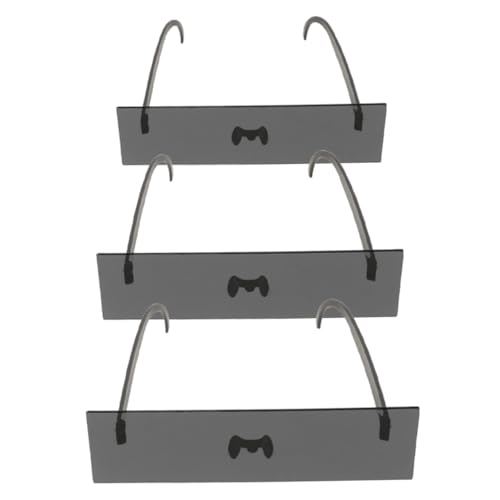 NUOBESTY 3-teilige -zensurbrille: Unisex-partykostümzubehör – Schwarze Bar-meme-sonnenbrille Für Junggesellenabschiede, Fotoautomaten-requisiten, Festivals NUOBESTY 3-teilige -zensurbrille: Unisex-partykostümzubehör – Schwarze Bar-meme-sonnenbrille Für Junggesellenabschiede, Fotoautomaten-requisiten, Festivals von NUOBESTY