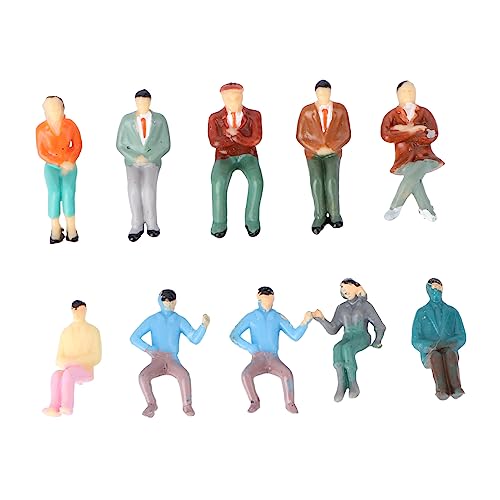 NUOBESTY 30 STK Farb simulations Puppe Miniaturfiguren kleine menschliche Gestalten Modelle Ornament Minifigurenmodell dekorative Figur Schreibtisch schmücken Baby Dekorationen Plastik von NUOBESTY