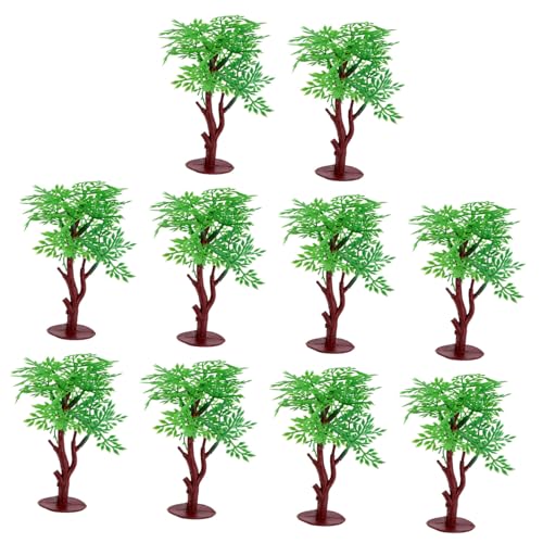 NUOBESTY 30 STK Mini-Palmen grünes Landschaftsmodell DIY Mikro Pflanzendekor tortendeko Einschulung Modellbäume grüner vorbildlicher blumenbaum Anlage Modellbaum Gefälschte Bäume schmücken von NUOBESTY