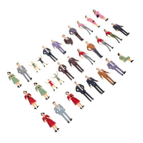NUOBESTY 30 Stück Sandtisch-charaktermodell Winzige Menschenfiguren Miniatur-puppenhausmenschen Modelszene Abs-Kunststoff NUOBESTY 30 Stück Sandtisch-charaktermodell Winzige Menschenfiguren Miniatur-puppenhausmenschen Modelszene Abs-Kunststoff von NUOBESTY