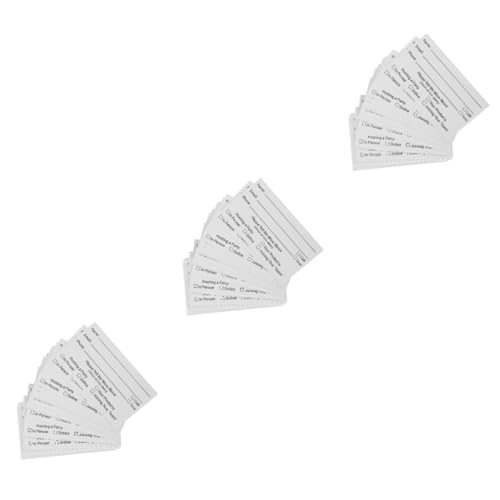 NUOBESTY 300 STK Lose Etiketten für Tombola-Tickets Leere Anmeldeformulare das ereignis The Reign Leere Karten Gewinnspielkarten Tickets für die Veranstaltungsabstimmung Mehrzweck Zubehör von NUOBESTY