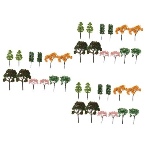 36 STK Anlage Pflanze Layout-Miniatur Modellbäume aus Harz Minibäume Landschaft Landschaft absorbierender Stein Modellbaum Simulationsbaum von NUOBESTY