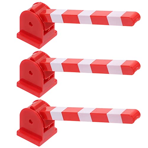 NUOBESTY 3Pcs Mini- Verkehrszeichen Spielzeug Miniaturstopp- Stabmodelle Simulierte Verkehrszeichen Straßensperre für Kinder Frühes Bildungsspielzeug von NUOBESTY