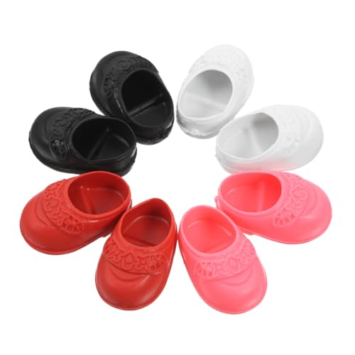 NUOBESTY Miniatur-Schuhe für 17 cm Große Puppen 4 Paar Besondere Ballerinas in Rosé Schwarz und Weiß Als Zubehör für Babypuppen NUOBESTY Miniatur-Schuhe für 17 cm Große Puppen 4 Paar Besondere Ballerinas in Rosé Schwarz und Weiß Als Zubehör für Babypuppen von NUOBESTY