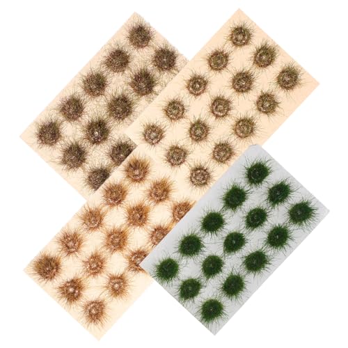 NUOBESTY 4 STÜCKE Teiliges Miniatur Static Grass Tufts in Farben Vielseitige Realistische Grasbüschel für Modellbau Diorama Eisenbahnlandschaft DIY und Miniaturszenerien NUOBESTY 4 STÜCKE Teiliges Miniatur Static Grass Tufts in Farben Vielseitige Realistische Grasbüschel für Modellbau Diorama Eisenbahnlandschaft DIY und Miniaturszenerien von NUOBESTY