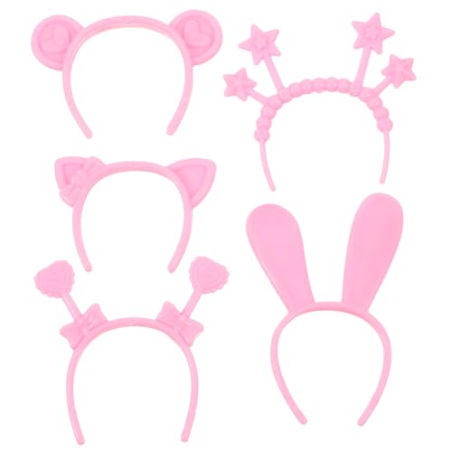 NUOBESTY 4 Satz Mini Puppen Haarreifen für Rollenspiele Niedliche und Lustige Accessoires für Fotoshootings und Partys Vielseitig und Tragbar für Kreative Spielstunden von NUOBESTY