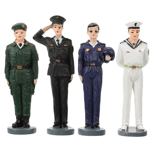 NUOBESTY 4 Stück Mini Soldaten Figuren Set Teiliges Modell für Schreibtischdekoration für Historische Nachstellungen und Bildungszwecke Langlebigem Resin Gefertigt Detailreiche Miniaturen NUOBESTY 4 Stück Mini Soldaten Figuren Set Teiliges Modell für Schreibtischdekoration für Historische Nachstellungen und Bildungszwecke Langlebigem Resin Gefertigt Detailreiche Miniaturen von NUOBESTY