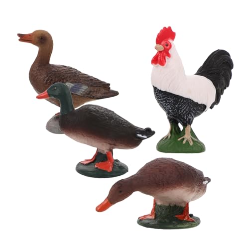 NUOBESTY 4 Stück Sandtisch-viehmodell Bauernhoftier Hahn Figur Realistische Tierfiguren Entenfiguren Ente So Tun, Als Ob Sie Würden Hühnchenspielzeug Bezaubernde Simulationsente PVC NUOBESTY 4 Stück Sandtisch-viehmodell Bauernhoftier Hahn Figur Realistische Tierfiguren Entenfiguren Ente So Tun, Als Ob Sie Würden Hühnchenspielzeug Bezaubernde Simulationsente PVC von NUOBESTY