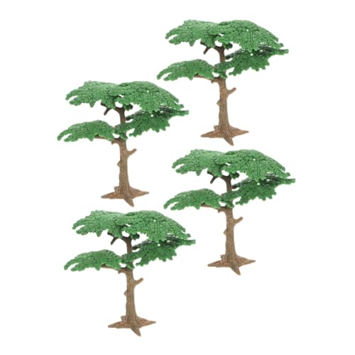 NUOBESTY 4 Stück Simulationslandschaftsbaum Mini-Modelle Mini-Walzen Miniaturmodelle Gadget-Spachtel Modell Landschaft Landschaftsdeko Baumschmuck Mini-Sandtisch-Modell Plastik von NUOBESTY