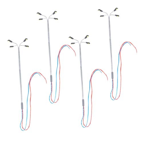 NUOBESTY 4 Stück Teiliges LED Straßenlampen Modell für Sandtisch Beleuchtung für Architekturmodelle Dekorative Straßenlaternen Robustem Material für Miniaturhäuser und Sandspielzeug NUOBESTY 4 Stück Teiliges LED Straßenlampen Modell für Sandtisch Beleuchtung für Architekturmodelle Dekorative Straßenlaternen Robustem Material für Miniaturhäuser und Sandspielzeug von NUOBESTY