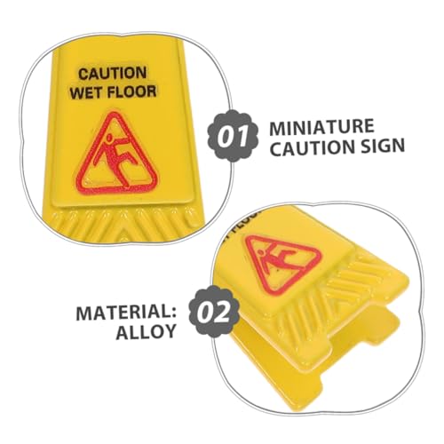 NUOBESTY 4 Stück Teiliges Miniatur Warnschild Set Kleine Kunststoff Sicherheitsschilder Realistische Achtung Rutschgefahr Hinweise Platzsparend für Puppenhäuser Dioramen Modellbau und NUOBESTY 4 Stück Teiliges Miniatur Warnschild Set Kleine Kunststoff Sicherheitsschilder Realistische Achtung Rutschgefahr Hinweise Platzsparend für Puppenhäuser Dioramen Modellbau und von NUOBESTY