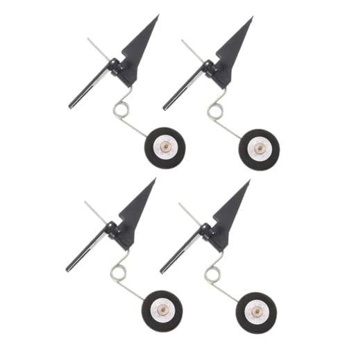 NUOBESTY 4 Stück Teiliges Rc Flugzeug Ersatzteil Leichtes Untergestell mit Heckrad Einfache Montage Kompatibel für Modellflugzeuge Klasse Stabilität und Schutz bei Outdoor-flügen von NUOBESTY