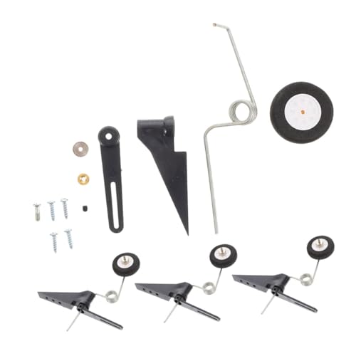 NUOBESTY 4 Stück Teiliges Rc Flugzeug Stabilisierende Untergestellräder Leichtes Langlebiges Material Schützende Konstruktion für Sanfte Landungen Geeignet für Modellflugzeuge und DIY von NUOBESTY