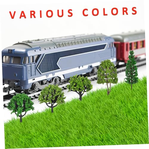 NUOBESTY 40 Stück Teiliges Miniatur Modellbaum Realistische Kunststoff Bäume für Diorama Landschaftsbau Kompakt und Leicht für Modelleisenbahn Puppenhaus und DIY Bastelprojekte von NUOBESTY