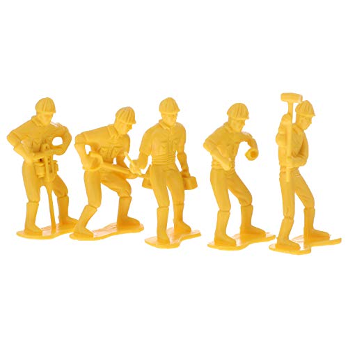 NUOBESTY 45St Mikro-Landschaftsverzierung für kinderspielzeug Dollhouse Accessories Toy Set kinderspielsachen Modellbausatz Requisiten für das Szenenlayout Plastik Yellow von NUOBESTY