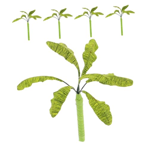 NUOBESTY 5 Stück Bananenbaum-Modell, Sandtischdekoration, Simulationspflanzen, Miniatur-bananenbäume, Mikro-landschaftsornamente Zum Basteln NUOBESTY 5 Stück Bananenbaum-Modell, Sandtischdekoration, Simulationspflanzen, Miniatur-bananenbäume, Mikro-landschaftsornamente Zum Basteln von NUOBESTY