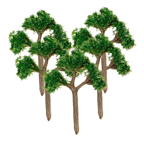 NUOBESTY 5 Stück Miniaturbaum Realistische Modellbäume für Sandtisch Dekoration und Miniaturlandschaften für DIY Projekte und Mikrolandschaften von NUOBESTY