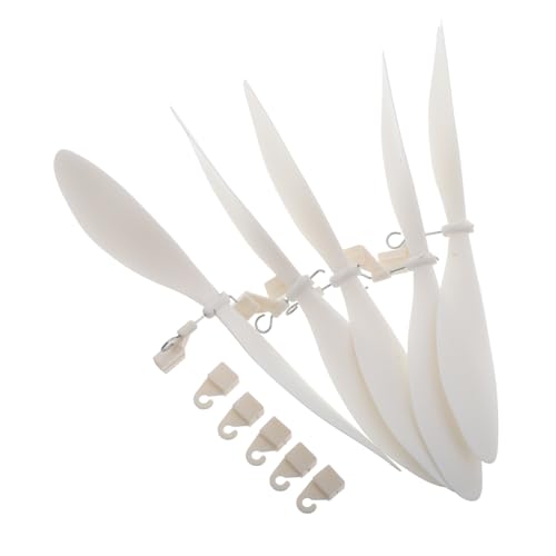 NUOBESTY 5 Stück Rc-Flugzeug-Propellerblätter Modellflugzeugbau Ersatzteile Zubehör Abs 18 00 X 3 50 50 cm von NUOBESTY