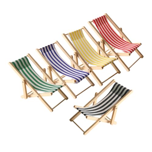 NUOBESTY 5 Stück Teiliges Holzmodell für Puppenhäuser Faltbarer Miniatur Strandstuhl für DIY Feengarten Meer und Sammlerstücke NUOBESTY 5 Stück Teiliges Holzmodell für Puppenhäuser Faltbarer Miniatur Strandstuhl für DIY Feengarten Meer und Sammlerstücke von NUOBESTY