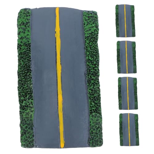 NUOBESTY 5 Stück Teiliges Miniatur-Highway-Modell aus Robustem Resin Realistisches Diorama-straßenset für Eisenbahn-Landschaft Einfach zu Montierende Straßenfiguren für Modelllandschaft und NUOBESTY 5 Stück Teiliges Miniatur-Highway-Modell aus Robustem Resin Realistisches Diorama-straßenset für Eisenbahn-Landschaft Einfach zu Montierende Straßenfiguren für Modelllandschaft und von NUOBESTY