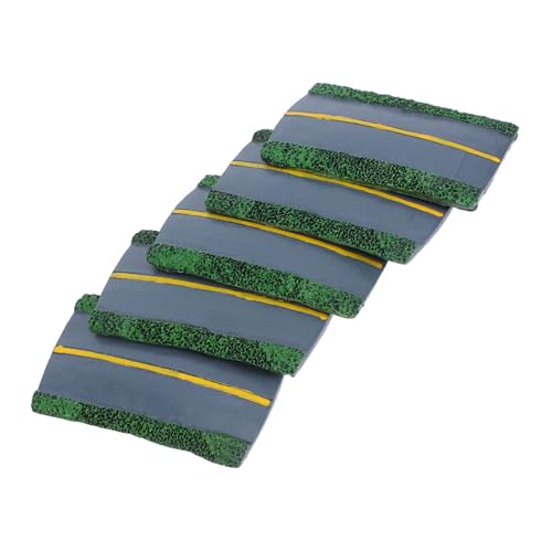 NUOBESTY 5 Stück Teiliges Miniatur Straßenmodell aus Robustem Resin Realistisches Diorama für Eisenbahn und Kompatibel mit Modellbahnprojekten Einfache Installation Vielseitig für Hobby und NUOBESTY 5 Stück Teiliges Miniatur Straßenmodell aus Robustem Resin Realistisches Diorama für Eisenbahn und Kompatibel mit Modellbahnprojekten Einfache Installation Vielseitig für Hobby und von NUOBESTY