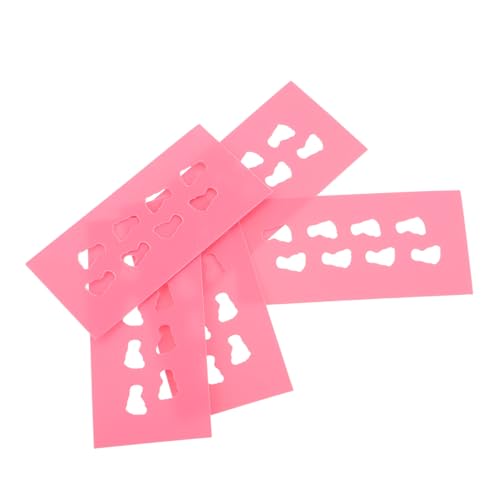 NUOBESTY 5 Stück Zubehör Für Puppenhäuser Puppenhaus-Teppich Puppenhausboden Puppenstubenteppiche Puppenhaus-bodenmatte Puppenhaus -badezimmerzubehör Miniatur-bodenmatte Rosa Legierung von NUOBESTY