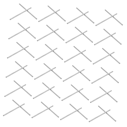 NUOBESTY 50 Stück Gerade Metallstangen Runde Achsen für Spielzeugmodelle Verbindungsstangen Eisen für DIY Stem Langlebiges Zubehör für Modellbau von NUOBESTY